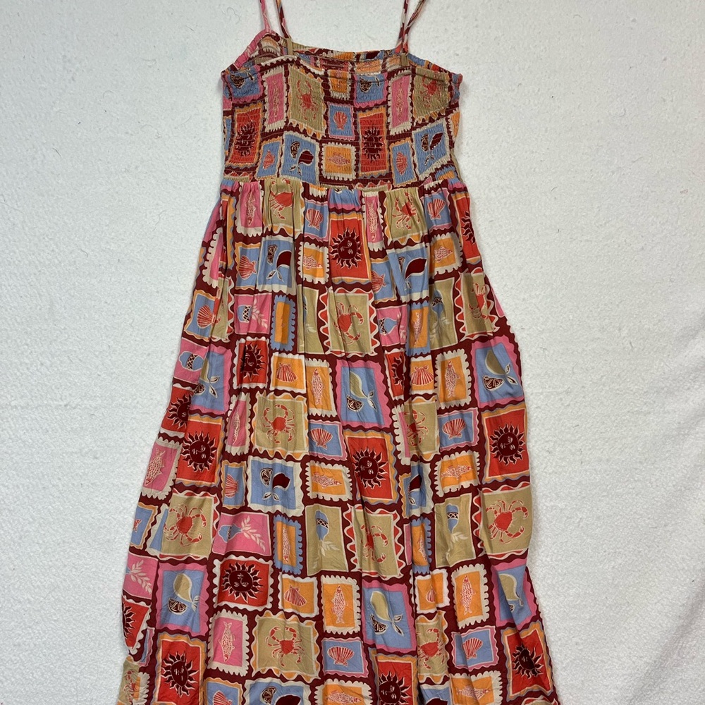 Patrons of Peace Smock Maxi Dress - Picture 2 of 5